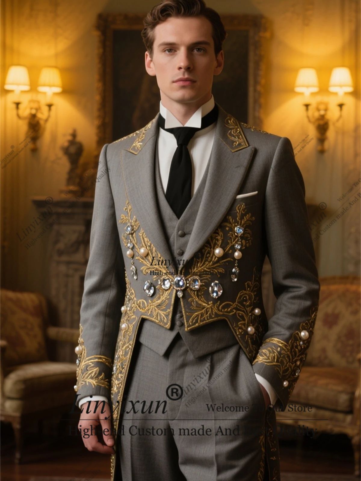 X Men Grooming - Elegant mit besticktem Stil für Herren,
