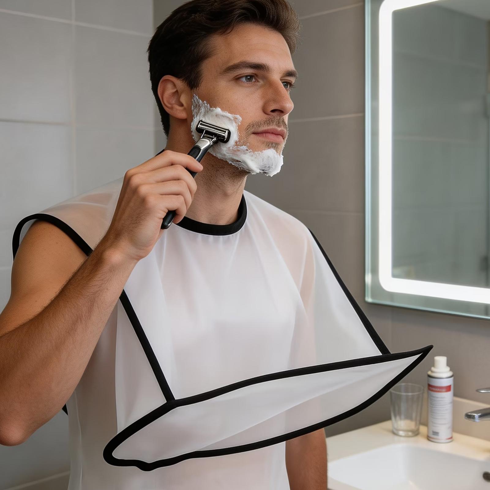 Men'S Grooming Tool - Bartschürze Faltbare Rasierschürze Schnurrbart-Trimm-Fänger Herrenpflege-Werkzeug Reise