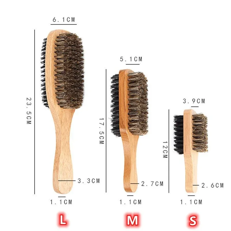 Men Grooming Hygiene - Bartbürste mit Natürlichem Holzgriff und Borsten