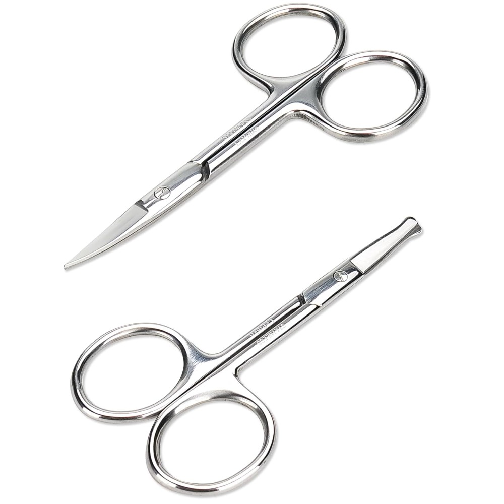 Men'S Grooming Eyebrow Trimming - Gesichtshaar-Pflegescheren-Set für Männer und Frauen Augenbrauen-Nasen-Schnurrbart-Bart-Wimpern-Ohr-Trimm-Kit