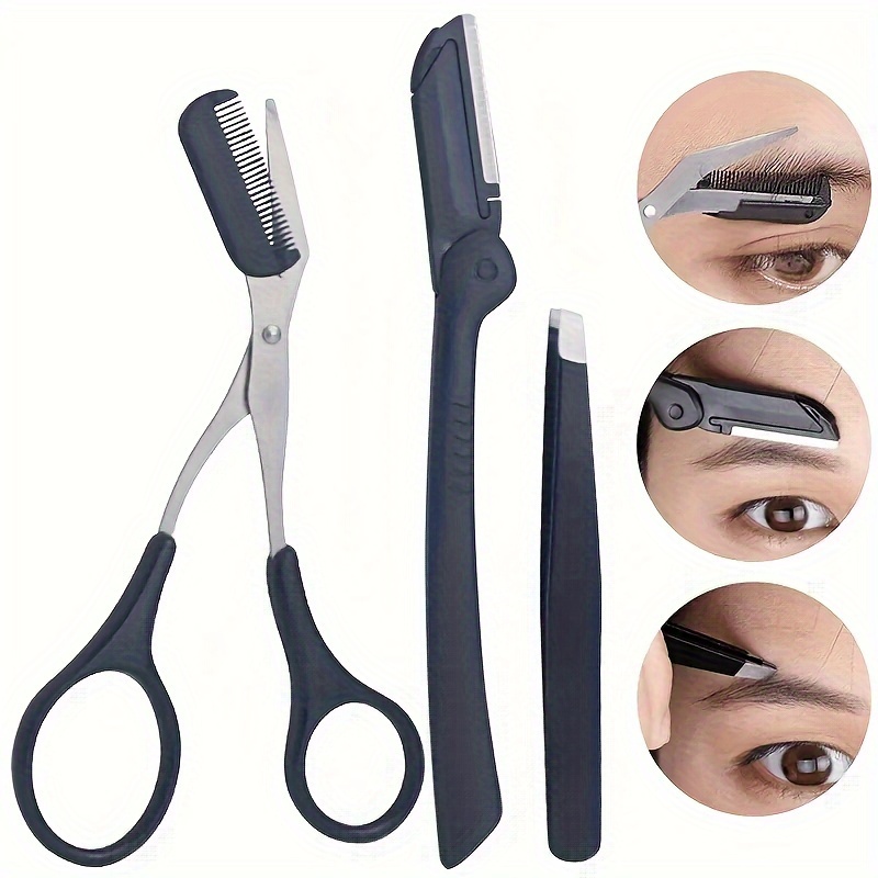 Men'S Grooming Tool - 3-teiliges Augenbrauen-Set für Damen und Herren,