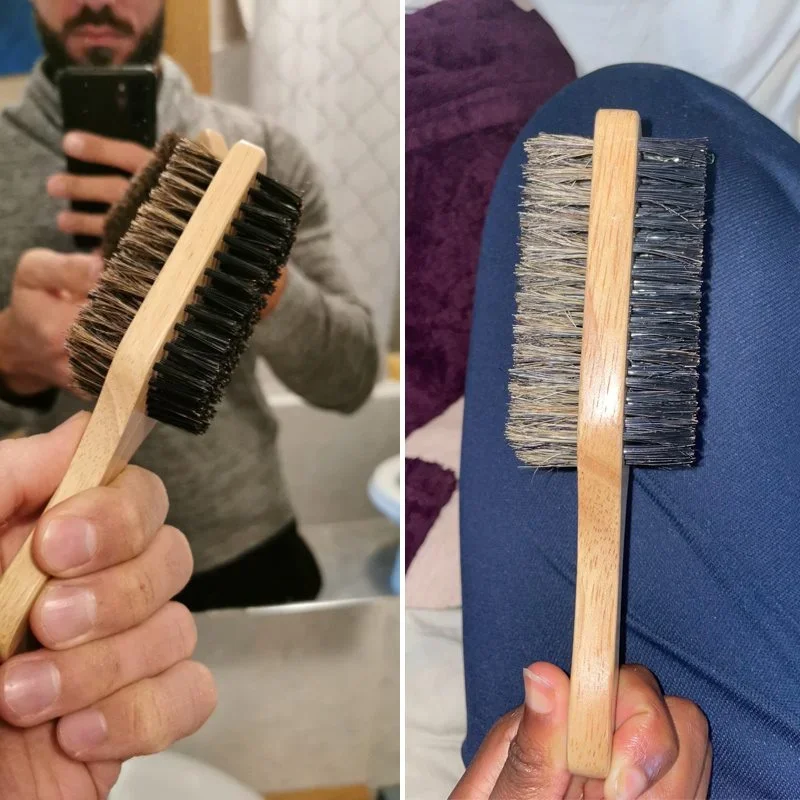 Bartbürste mit Natürlichem Hol – Men Grooming Hygiene Bewertung und Preis