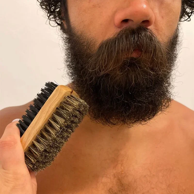 Bartbürste mit Natürlichem Hol – Men Grooming Hygiene Bewertung und Preis