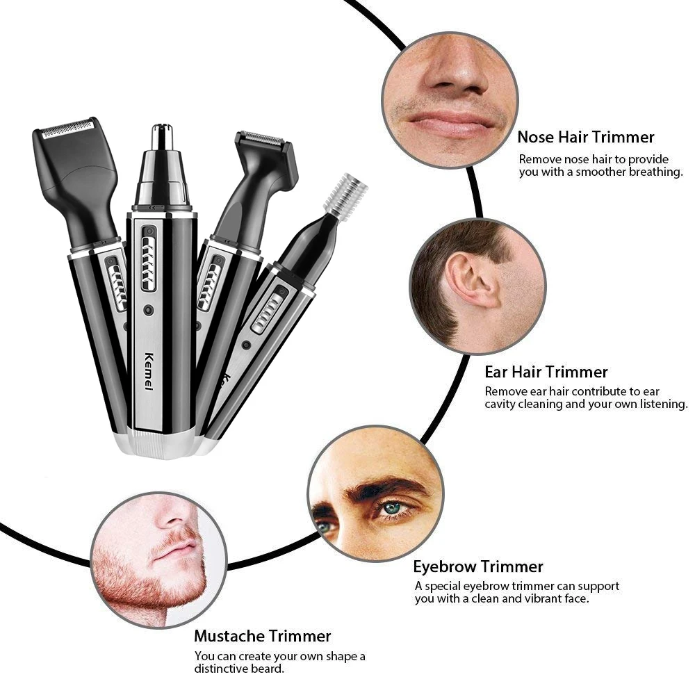 Kemei 4-in-1-Trimmer für Männe – Men Grooming Hygiene Bewertung und Preis