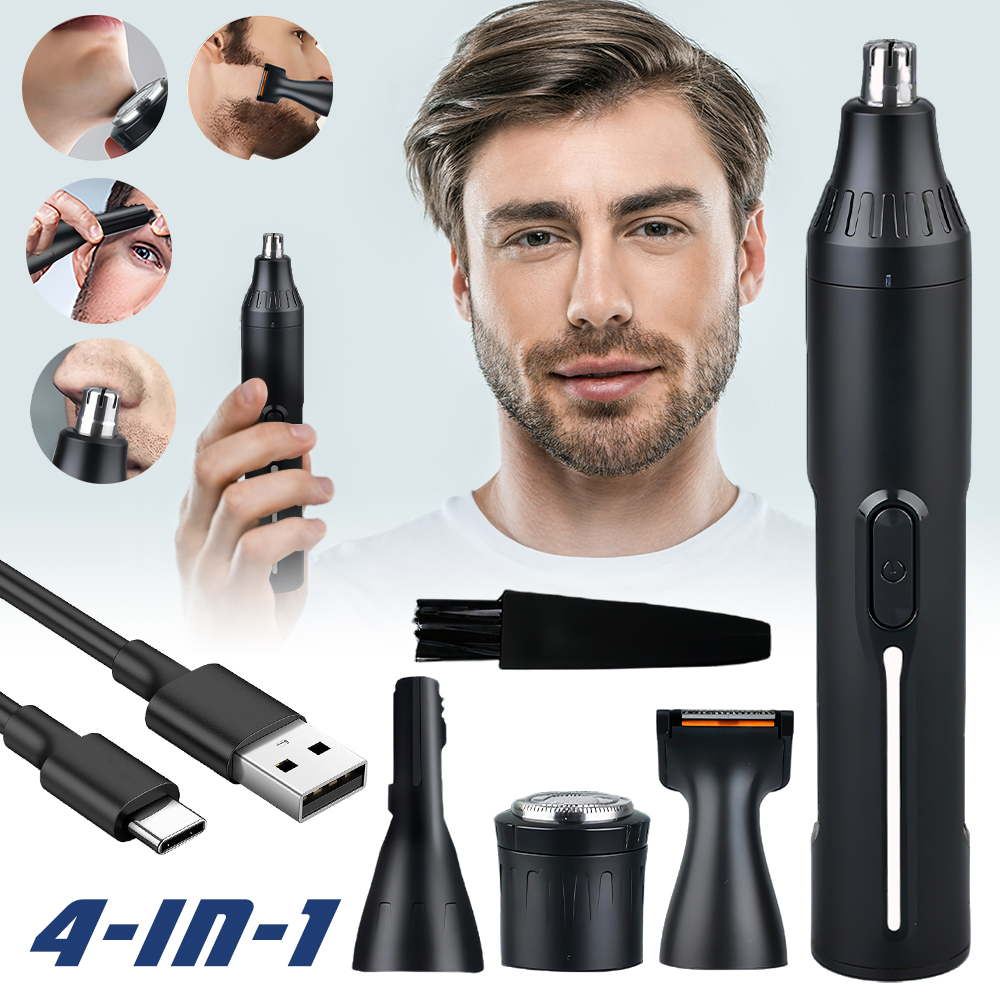 Tragbares 4-in-1-Gesichtspfleg – Men'S Grooming Eyebrow Trimming Bewertung und Preis